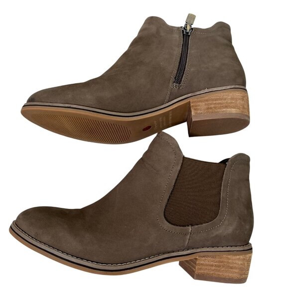 Blondo Waterproof Brown Nubuck Suede Ankle Boots Size 9 M - Picture 7 of 11